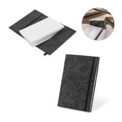 Caderno A5 com Capa em Feltro Para Brindes