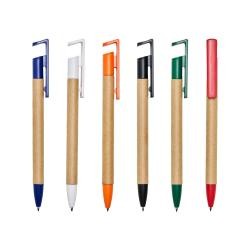 Caneta Ecológica com Suporte Para Celular Personalizado