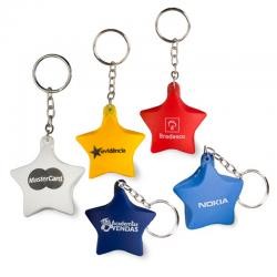 Chaveiro Anti-Stress Formato Estrela Personalizado
