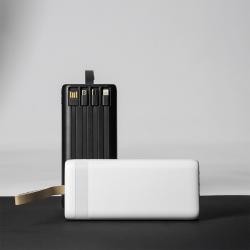 Power Bank 20.000mAh com Lanterna e Multissaídas Personalizável